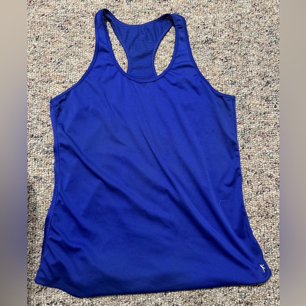 Danskin Blue Sleeveless Tank Top